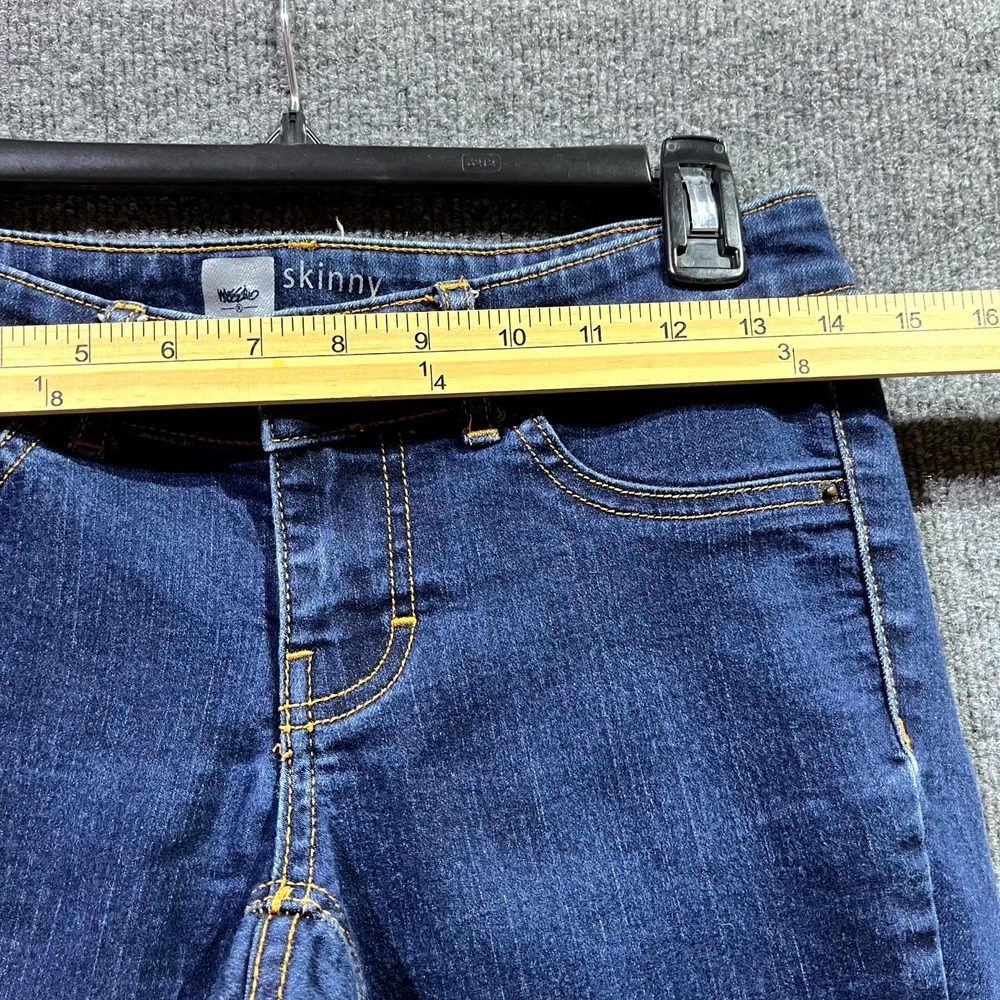 Mossimo Crop Skinny Jeans Womens 2 Blue Denim Stretch All Day Comfort Travel - Picture 6 of 8